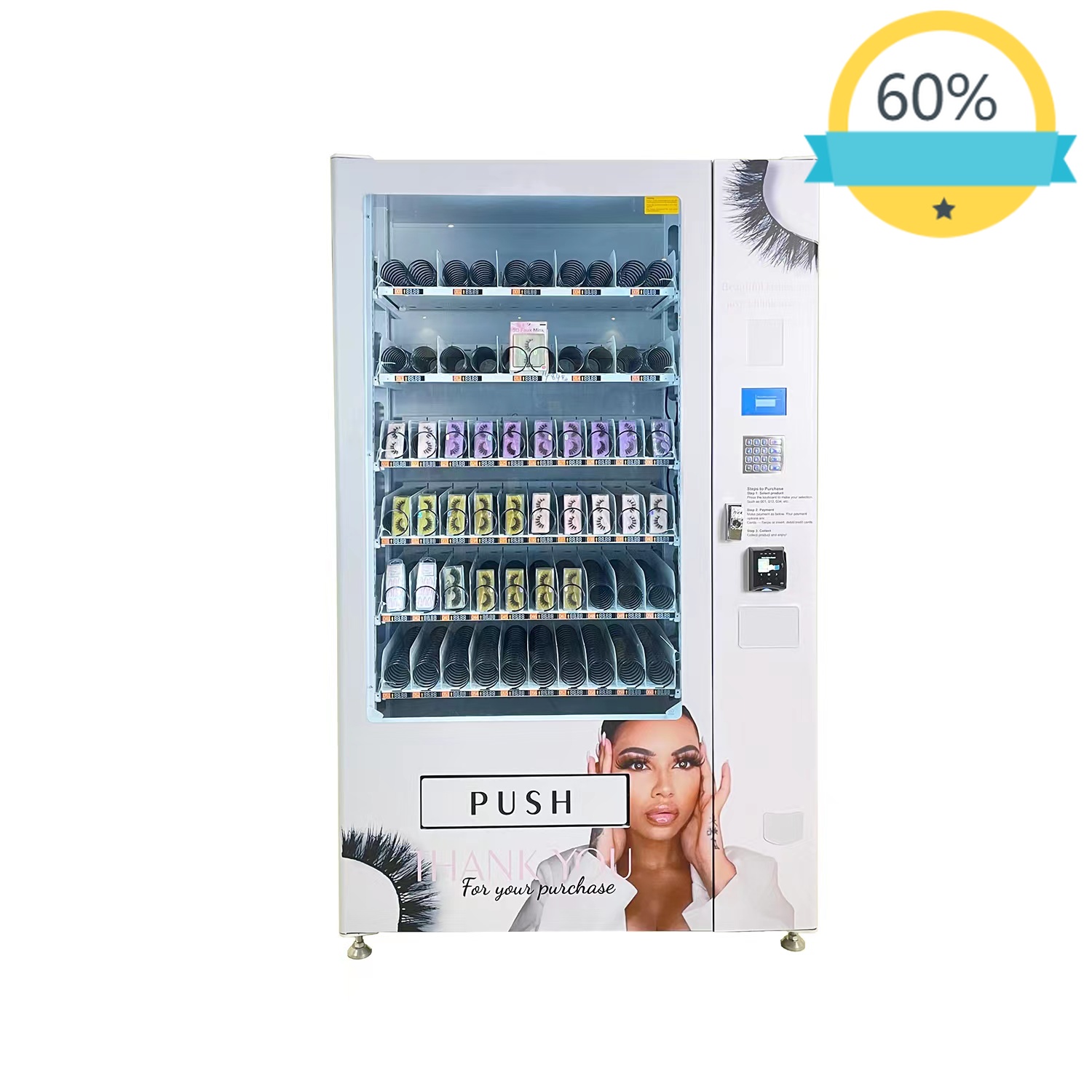 Beauty Makeup Sale - آلة بيع الرموش الاصطناعية مع مجموعة