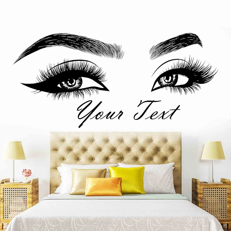 Makeup Is Beauty Quotes - ملصق حائط من الفينيل لصالونات التجميل،