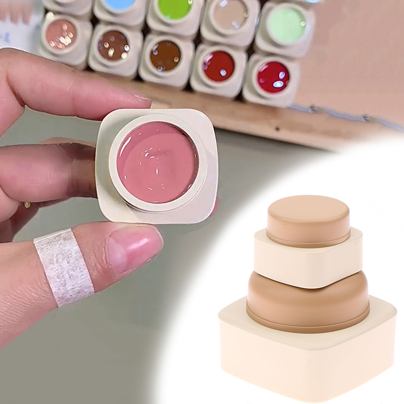 Beauty Makeup Tools - عبوات بلاستيكية فارغة مربعة الشكل سعة