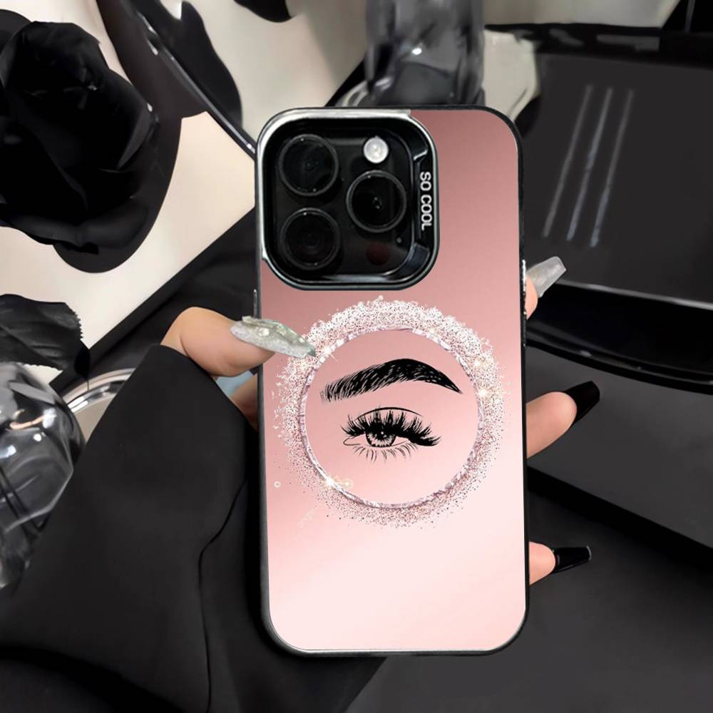 Makeup Is Beauty Quotes - غطاء هاتف بتصميم رموش وحواجب لمكياج
