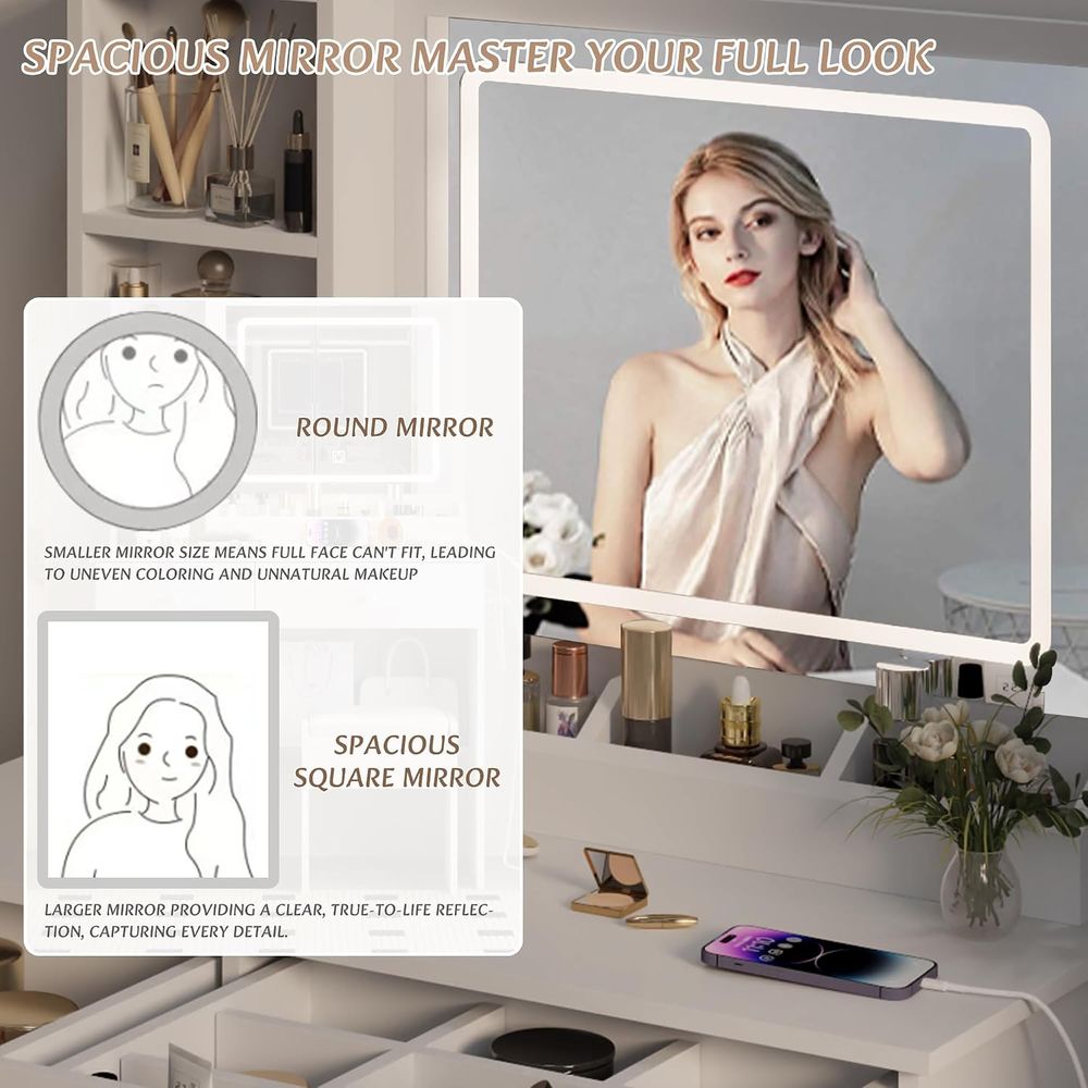 طقم طاولة تجميل، طاولة زينة كب - مراجعة Beauty Makeup Vanity Set وسعره