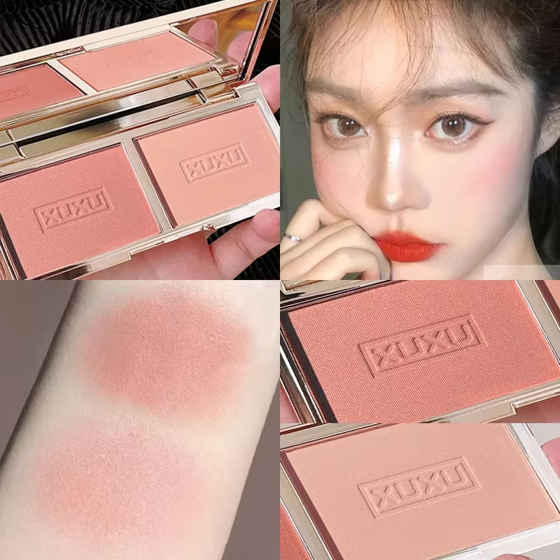 2-color أحمر الخدود Pallete عا - مراجعة Beauty Makeup Palette وسعره