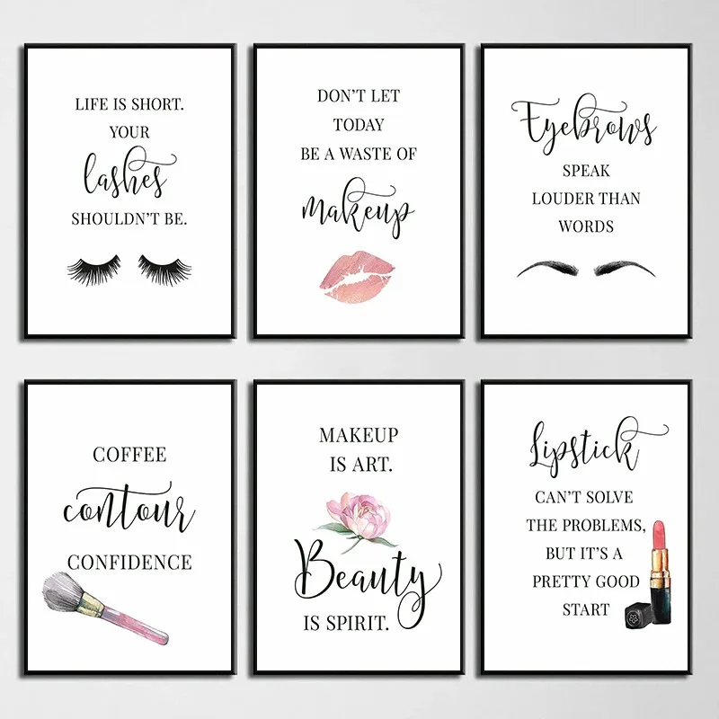 ماكياج يقتبس ملصق رمش الحواجب  - مراجعة Makeup Is Beauty Quotes وسعره