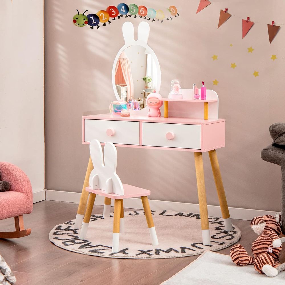 طاولة مكياج للأطفال بتصميم أرن - مراجعة Beauty Makeup Chair وسعره