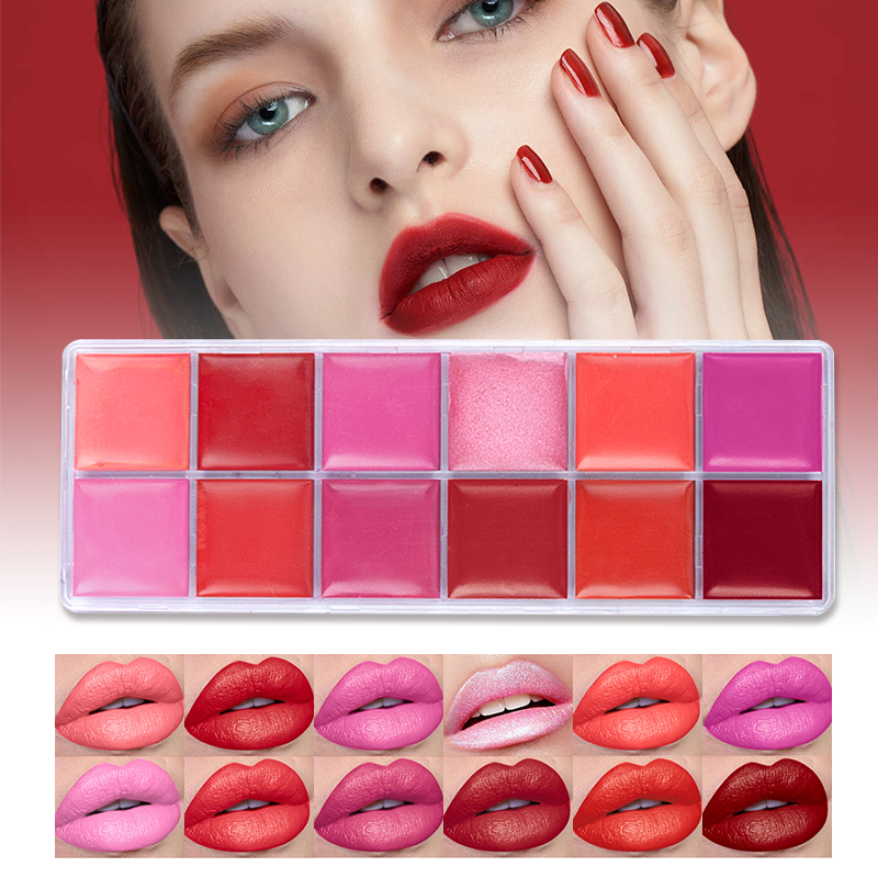 12 لونًا من ملمع الشفاه المرطب - مراجعة Beauty Makeup Palette وسعره
