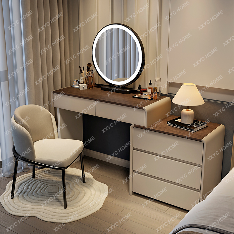 HHAesthetic خشبية الغرور الجدو - مراجعة Beauty Makeup Vanity Set وسعره