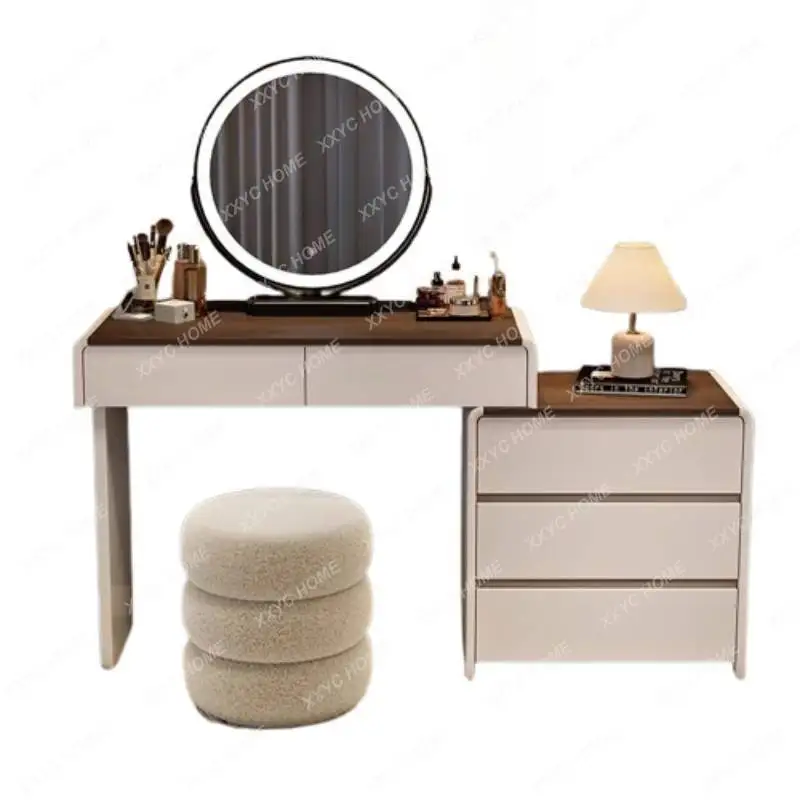 HHAesthetic خشبية الغرور الجدو - مراجعة Beauty Makeup Vanity Set وسعره