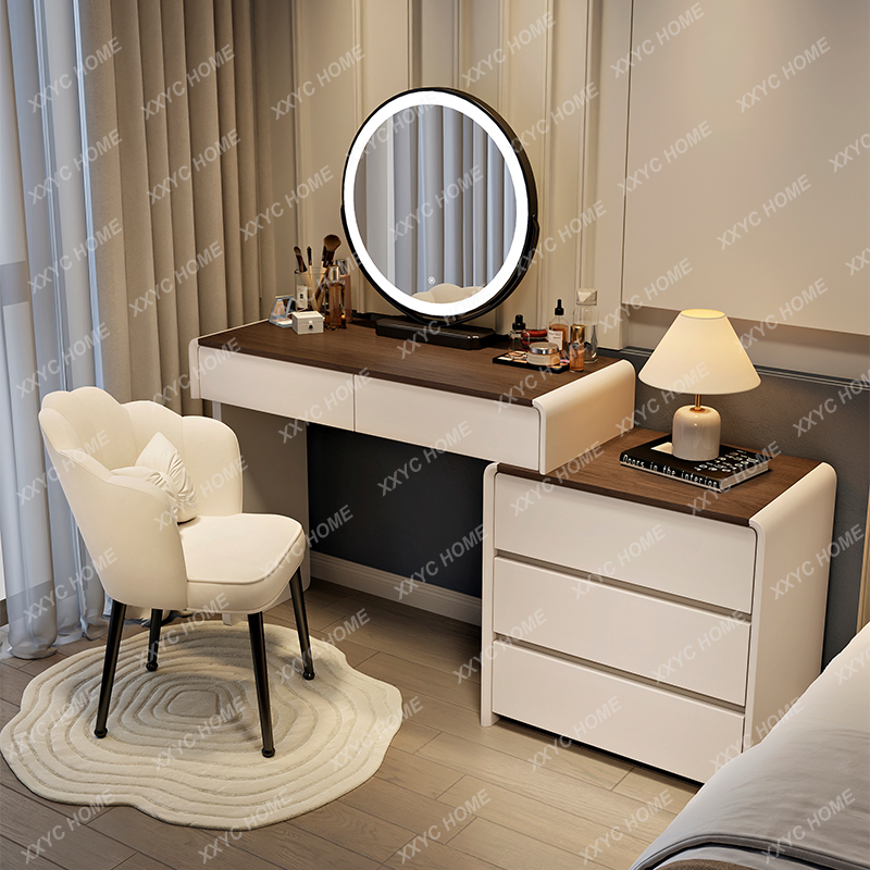 HHAesthetic خشبية الغرور الجدو - مراجعة Beauty Makeup Vanity Set وسعره