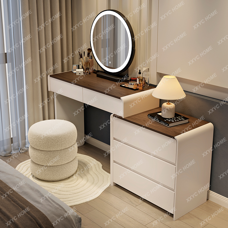 HHAesthetic خشبية الغرور الجدو - مراجعة Beauty Makeup Vanity Set وسعره
