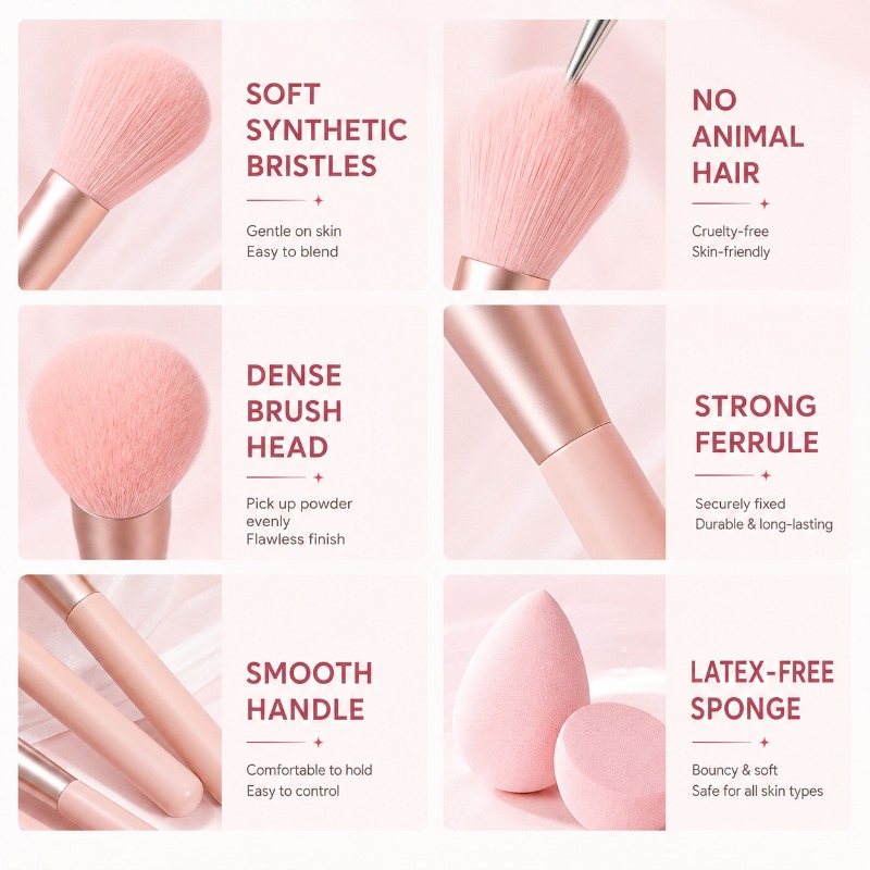مجموعة أدوات مكياج من 5 قطع في - مراجعة Huda Beauty Makeup Brush Set وسعره