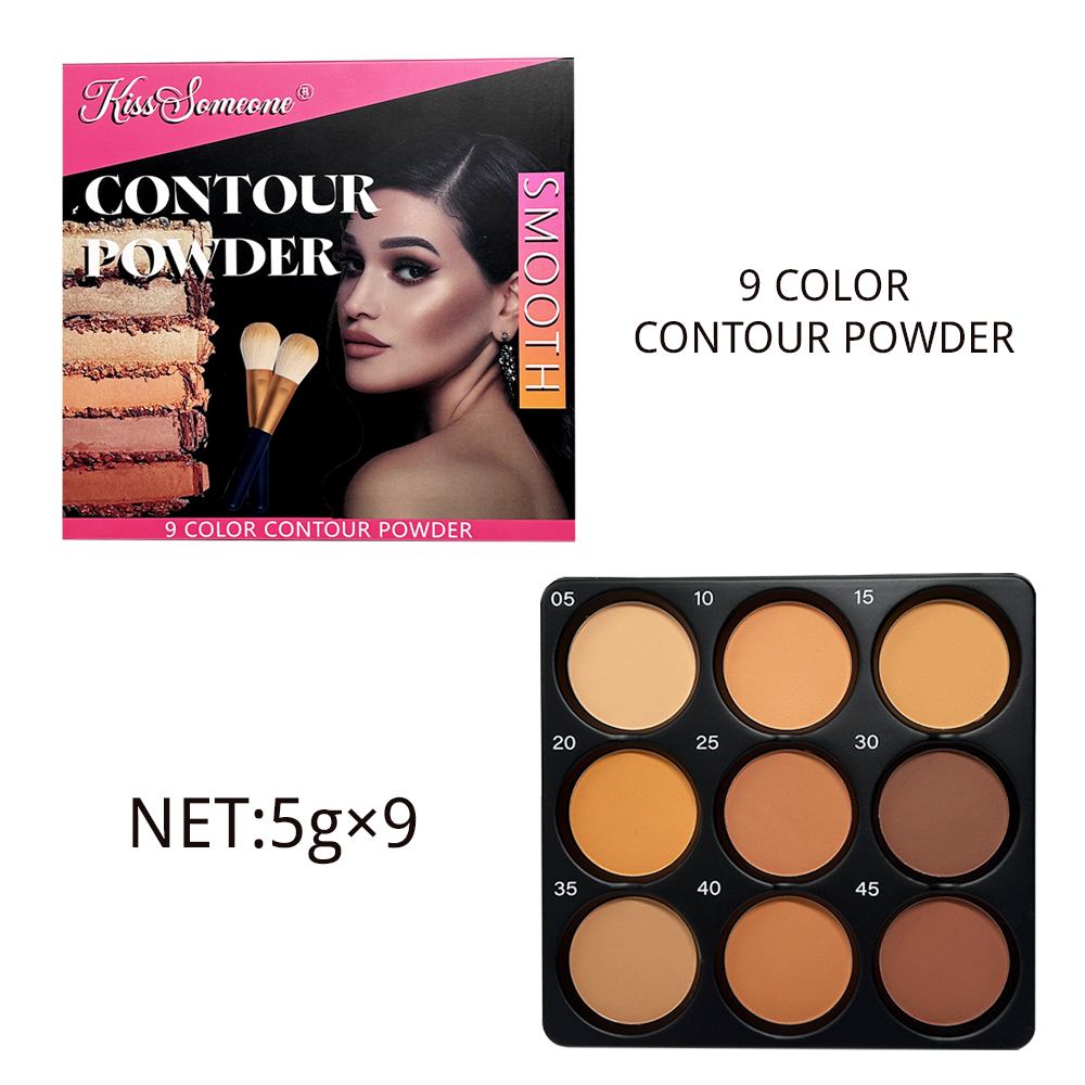 لوحة كونتور بودرة مكونة من 9 أ - مراجعة Beauty Makeup Palette وسعره