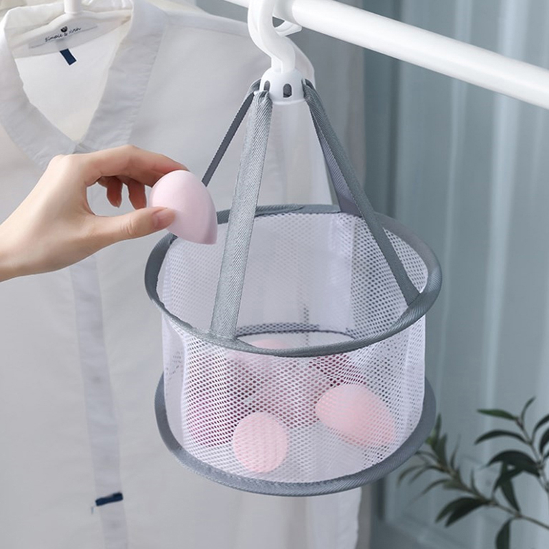 【سلة تجفيف معلقة، حقيبة شبكية  - مراجعة Beauty Makeup Organizer وسعره