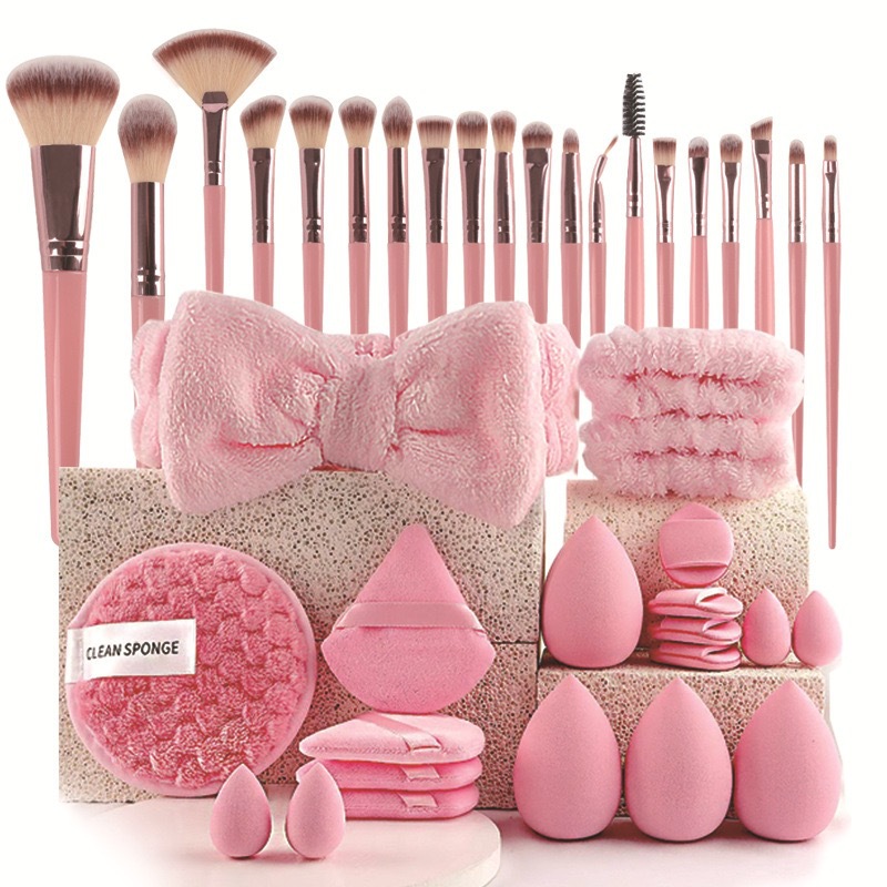 40 قطعة أداة ماكياج الجمال كوم - مراجعة Huda Beauty Makeup Brush Set وسعره