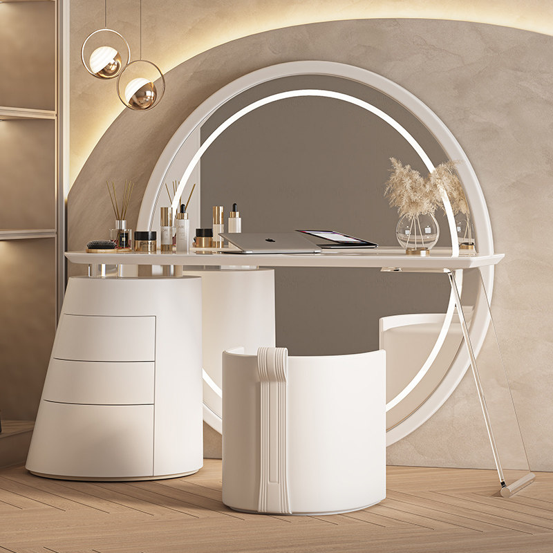 طاولة زينة عصرية بتصميم نورديك - مراجعة Beauty Makeup Vanity Set وسعره