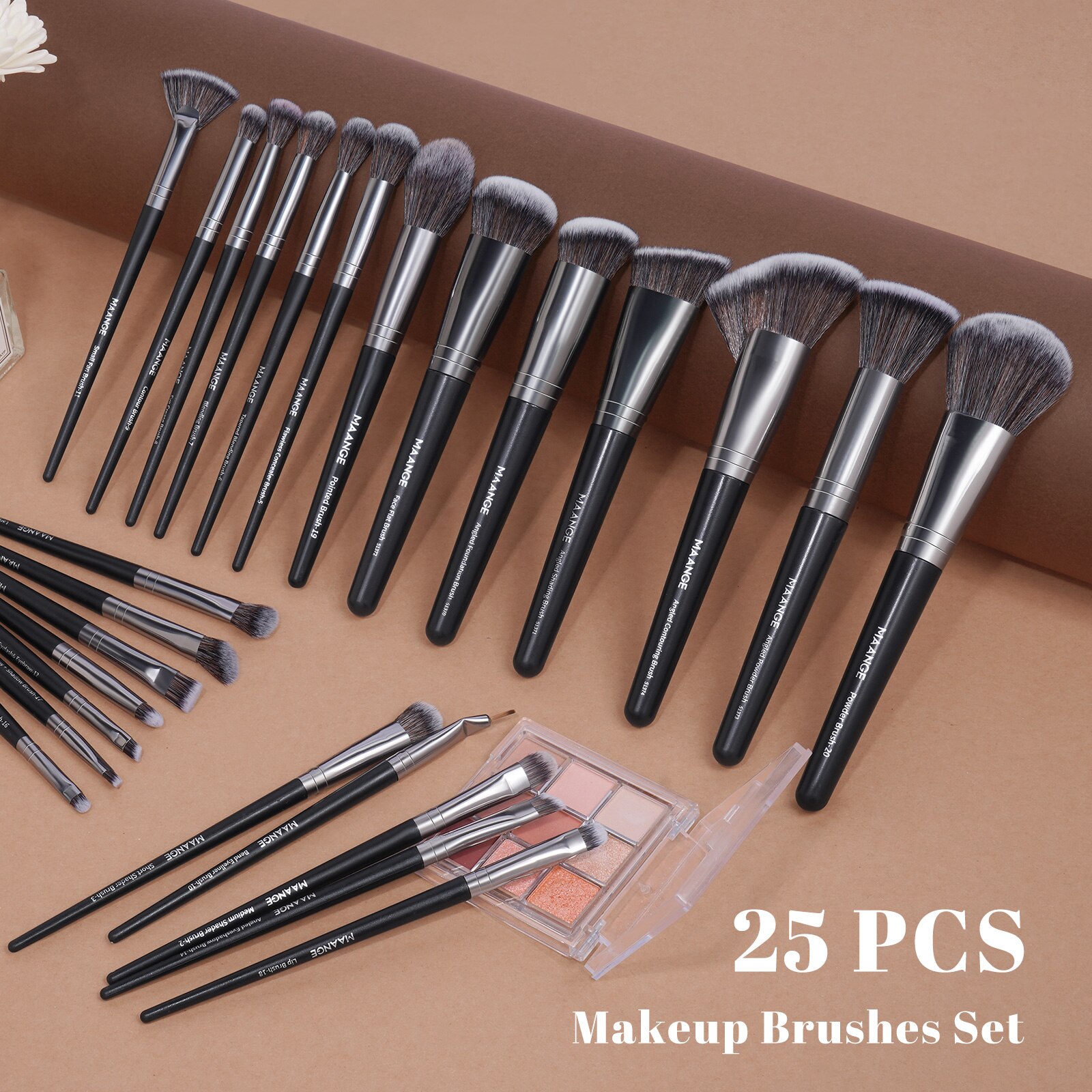 MAANGE صندوق هدايا احترافي مكو - مراجعة Huda Beauty Makeup Brush Set وسعره