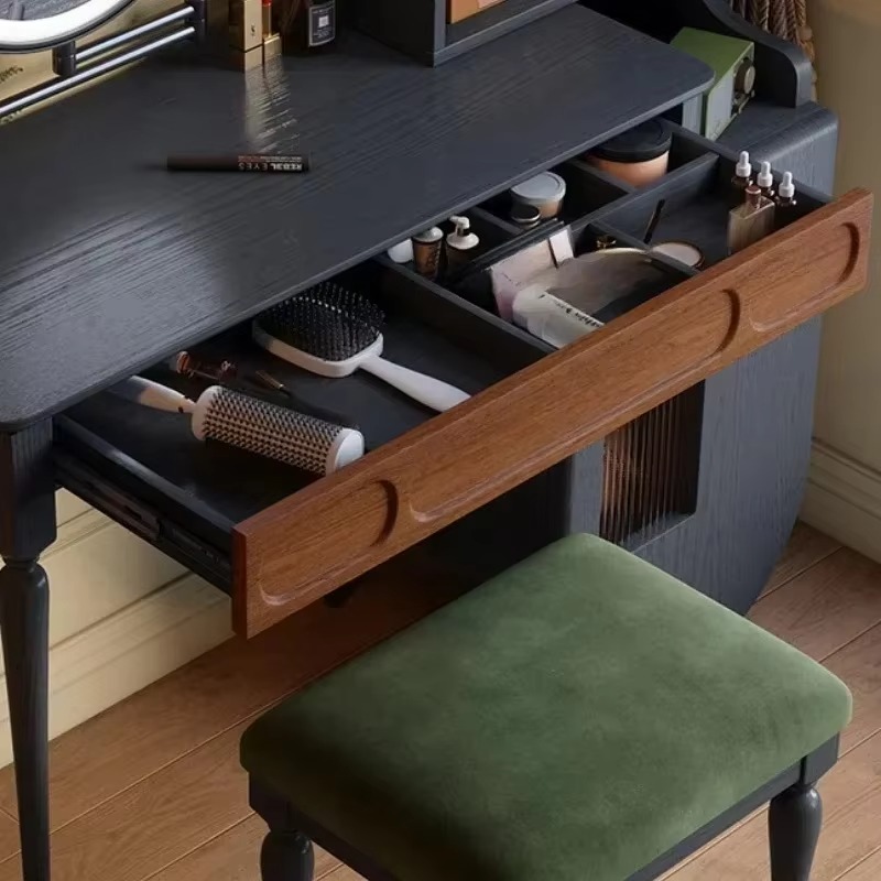 طاولة تجميل إيطالية سوداء مع د - مراجعة Beauty Makeup Vanity Set وسعره