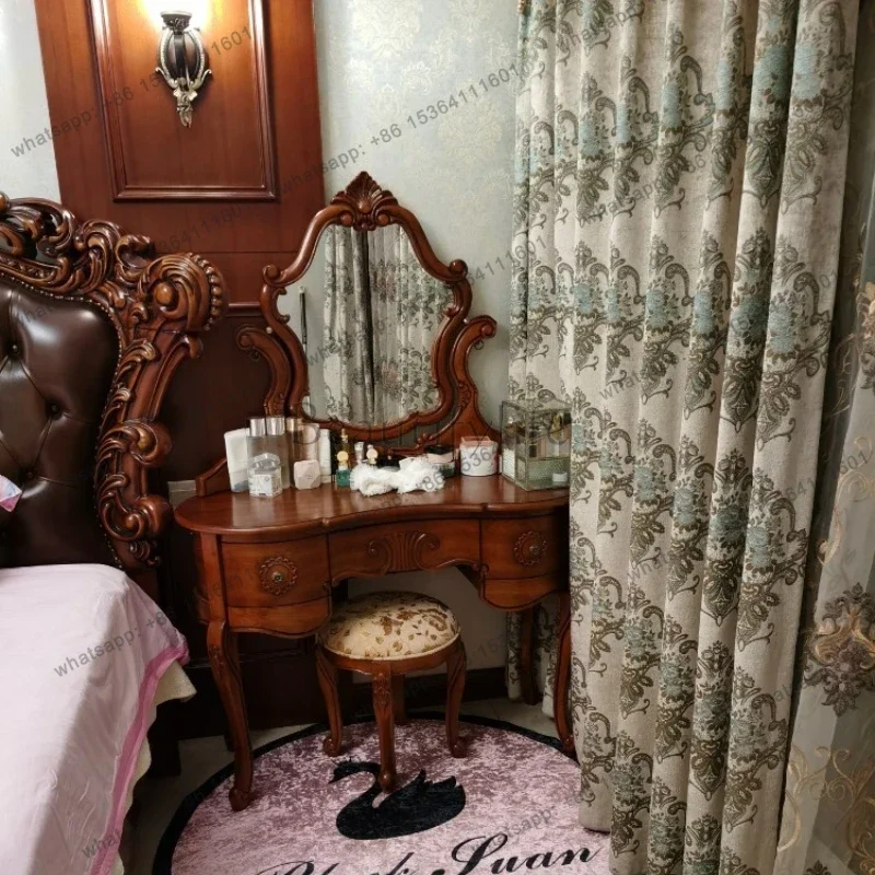 Yj9 البني تخزين الغرور الجدول  - مراجعة Beauty Makeup Vanity Set وسعره