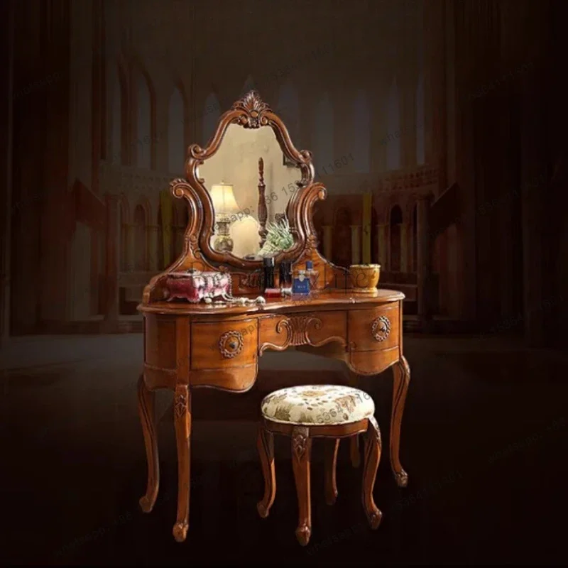 Yj9 البني تخزين الغرور الجدول  - مراجعة Beauty Makeup Vanity Set وسعره