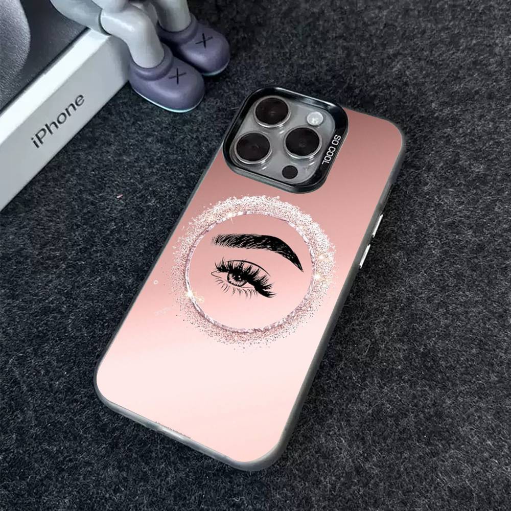 غطاء هاتف بتصميم رموش وحواجب ل - مراجعة Makeup Is Beauty Quotes وسعره