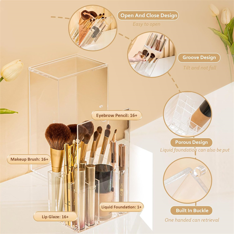 منظم حامل فرش المكياج، منظم أد - مراجعة Beauty Makeup Organizer وسعره