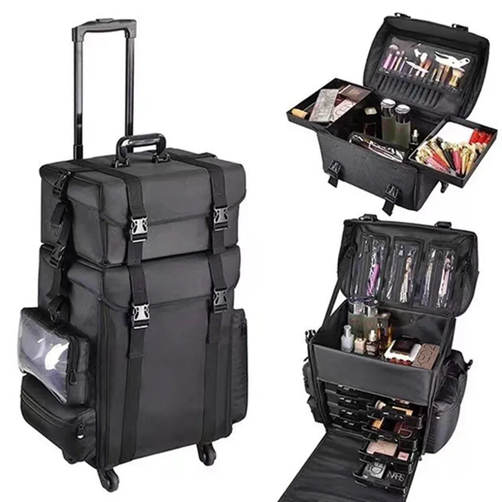 مجموعة السفر ماكياج عربة حقيبة - مراجعة Beauty Makeup Vanity Set وسعره
