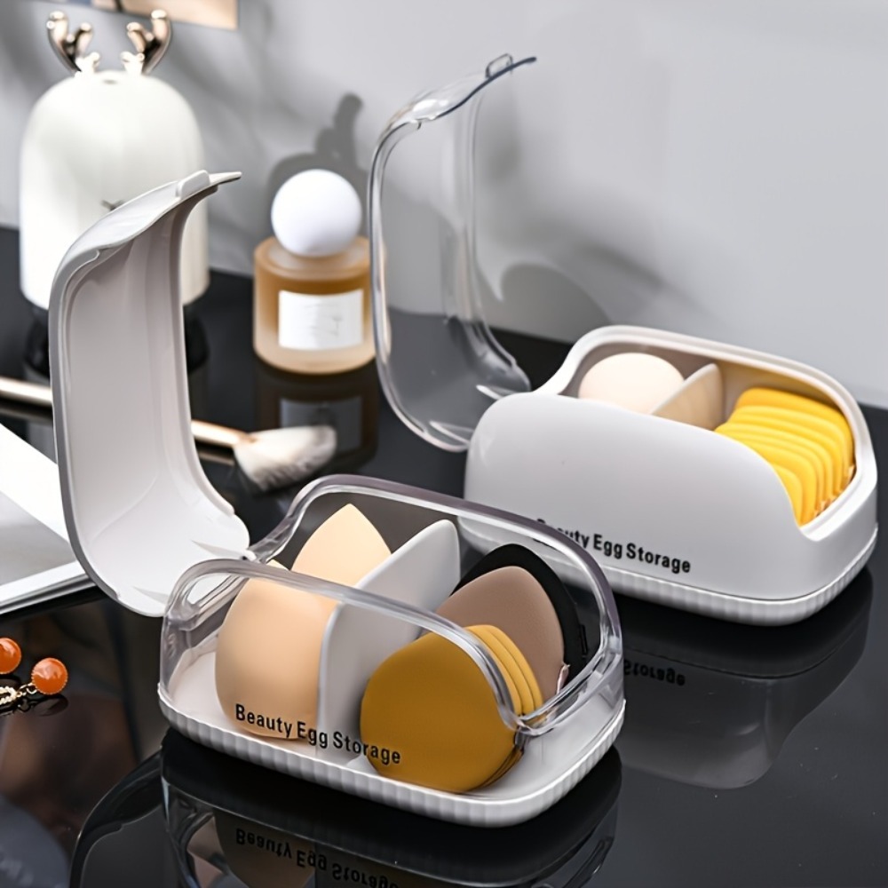 صندوق تخزين إسفنجات التجميل بق - مراجعة Beauty Makeup Organizer وسعره