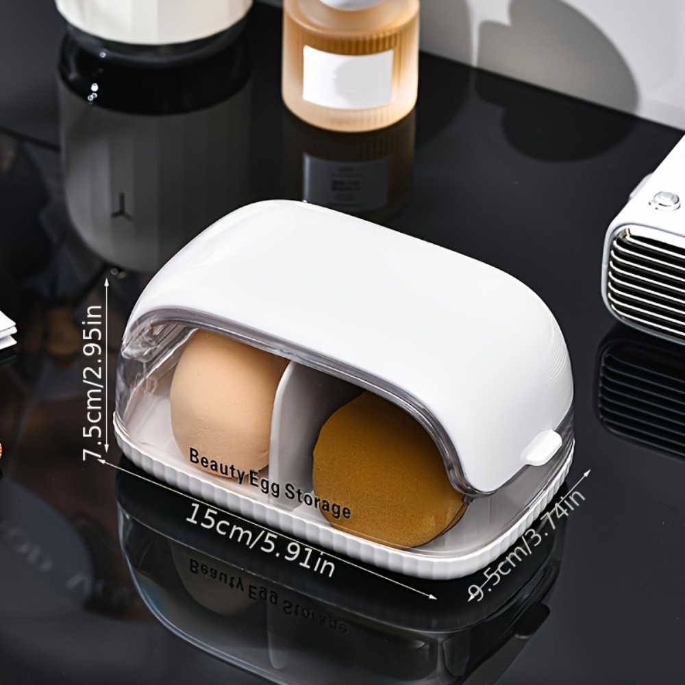 صندوق تخزين إسفنجات التجميل بق - مراجعة Beauty Makeup Organizer وسعره
