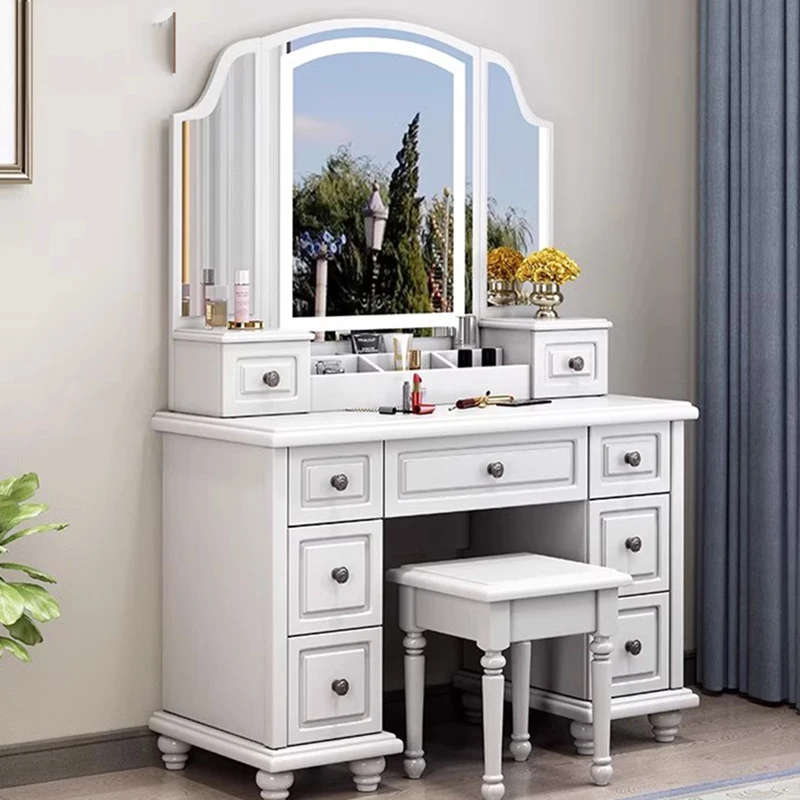 طاولة تجميل كاملة مع تخزين، طا - مراجعة Beauty Makeup Vanity Set وسعره